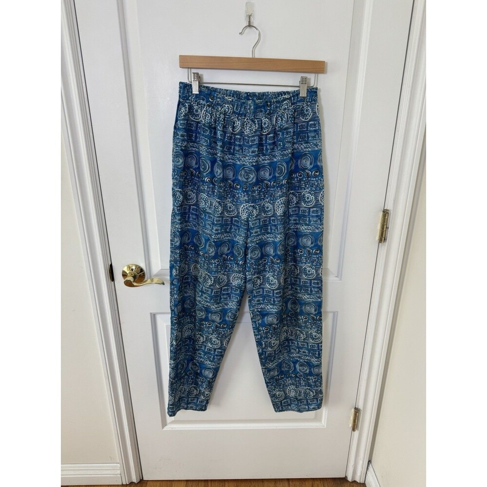 Carole Little 100% Silk Pull On Pants